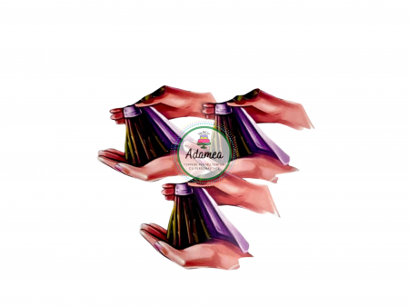 Flori - Topper de tort  personalizat cu element special din carton sub forma de  doua maini care tin un buchet de flori