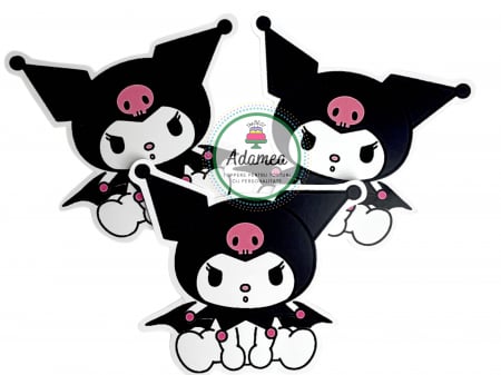 Kuromi - Topper de tort  personalizat cu element special din carton sub forma de  Kuromi