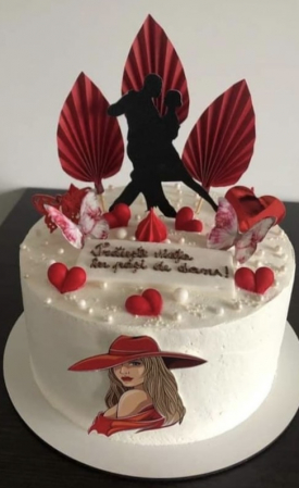 Topper frontal - femeie blonda cu palarie rosie [4]