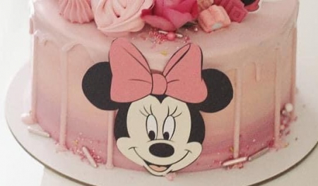 Minnie - Topper frontal  din carton cu cap de Minnie