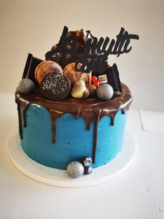 Topper La mulți ani negru mat [1]