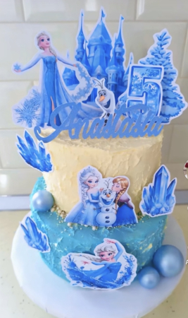 Topper tort cu cristal de gheata [2]