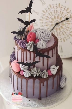 Set 5 toppere cu linieci negri pentru Halloween sau Vampirina