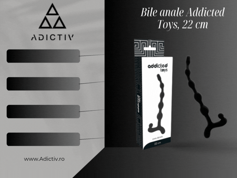 Bile anale, din TPR matasos, 22 cm, cu inel de extractie, ideal pentru începatori si avansati, marca Addicted Toys [2]