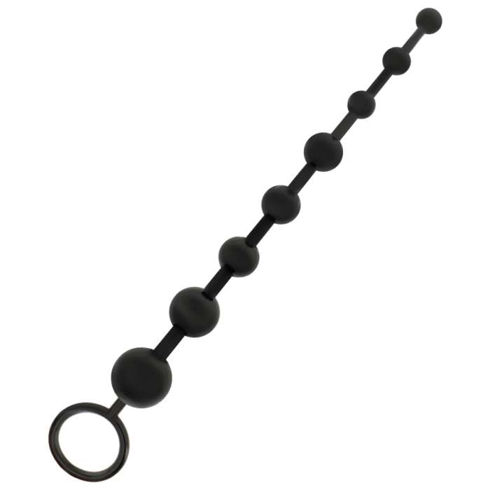 Bile anale din TPR moale si matasos, 29 cm, cu 8 bile, pentru începatori si avansati, Addicted Toys [3]