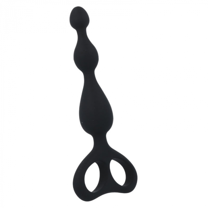 Bile  Anale Intense Danti Silicon Negru, 17.5 cm [3]