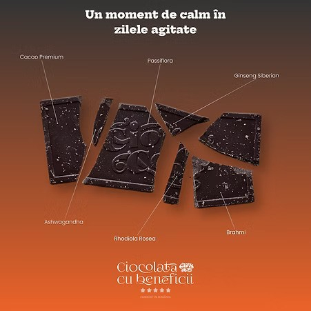 Ciocolata cu Beneficii "Feel Amazing" - Neagra, dar nu amara, cutie 8 bucati [7]