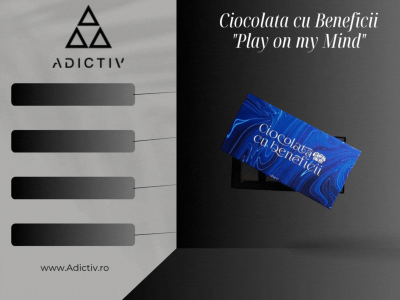 Ciocolata cu Beneficii "Play on my Mind", cutie 8 bucati [2]