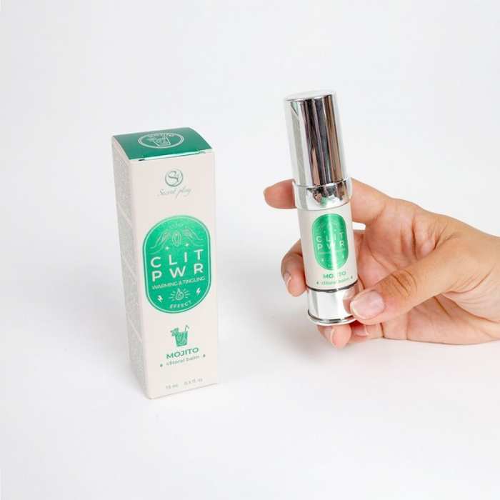 Clit Pwr Secret Play - Balsam Stimulant pentru Clitoris cu Efect de Caldura si Vibratii, 15 ml (Aroma Mojito) [3]
