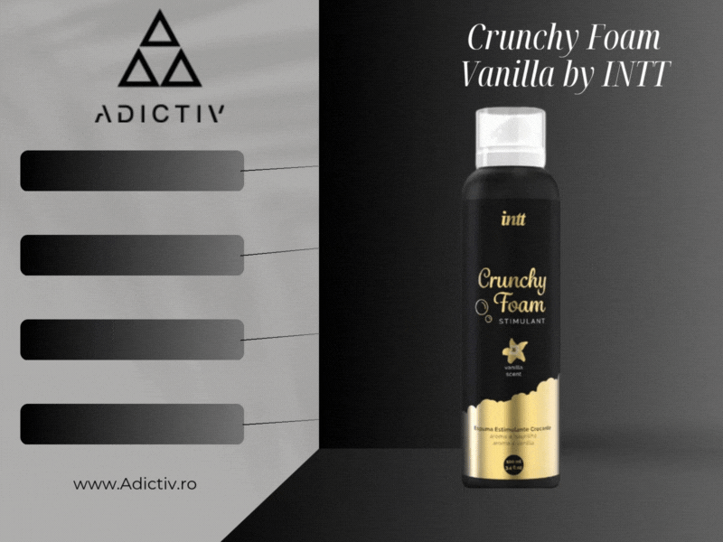 Crunchy Foam Vanilla by INTT, spuma hidratanta efervescenta cu aroma de vanilie, 150 ml [2]