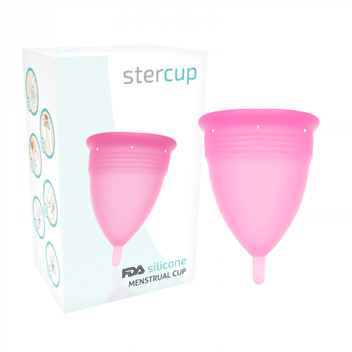 Cupa Menstruala Stercup Talia L, 100% Silicon FDA, 12 Ore Utilizare, Roz, Confortabila și Ecologica [3]