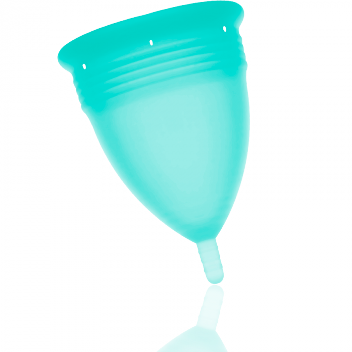 Cupa Menstruala Stercup Talia S, 100% Silicon FDA, 12 Ore Utilizare, Albastra, Confortabila și Ecologica [3]