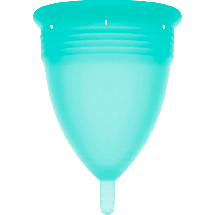 Cupa Menstruala Stercup Talia S, 100% Silicon FDA, 12 Ore Utilizare, Albastra, Confortabila și Ecologica [4]