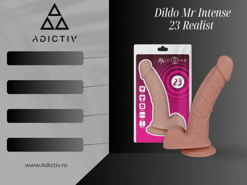 Dildo Mr Intense 23 Realist Flexibil cu Ventuza Natural 20.8 cm [2]