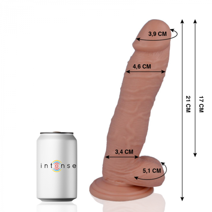 Dildo Mr Intense 24 Realist Flexibil cu Ventuza Natural 21 cm [5]