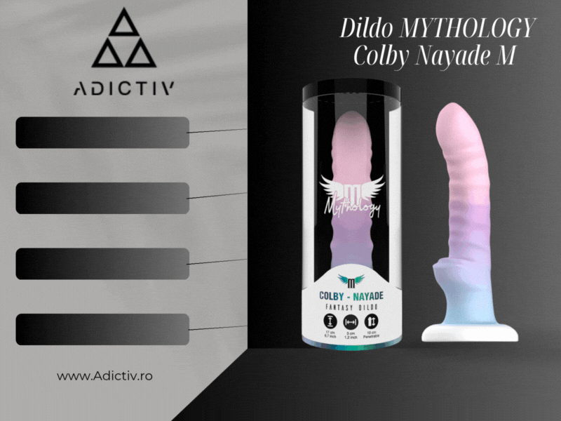 Dildo MYTHOLOGY Colby Nayade M - Design Realist si Flexibil cu Baza cu Suport Ventuza [2]