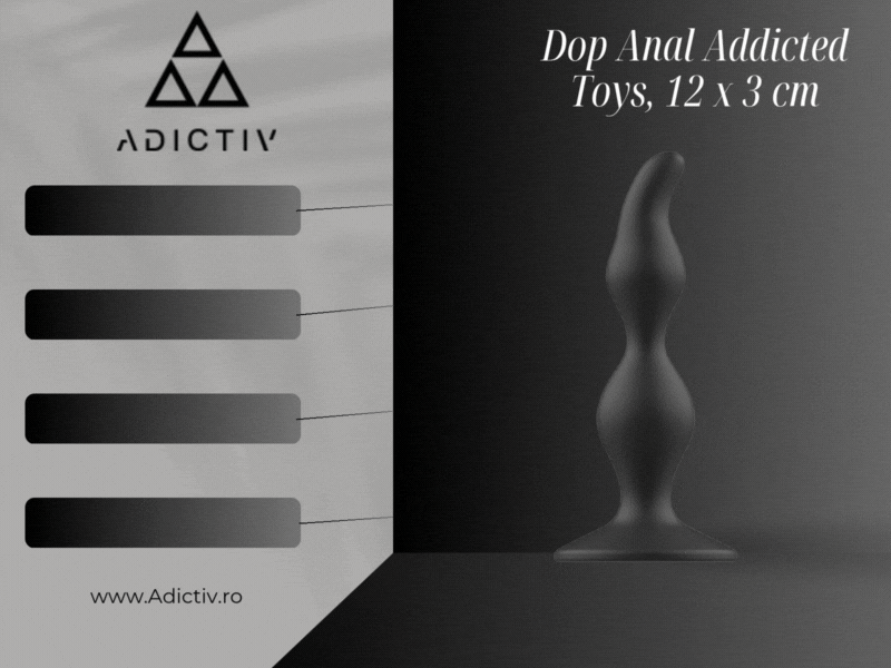 Dop Anal Addicted Toys din Silicon Medical, Ideal pentru incepatori - 12 x 3 cm [2]