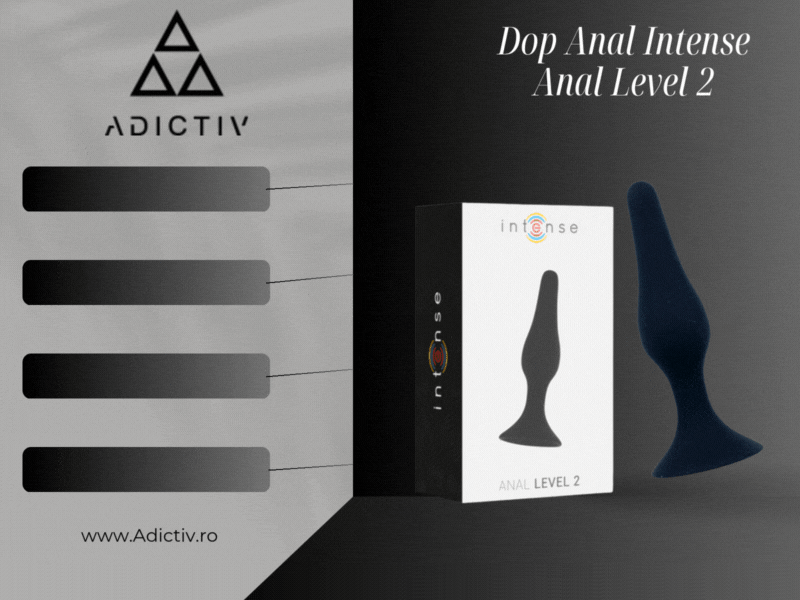 Dop Anal Intense Anal Level 2 Silicon Negru 11.5 cm [2]