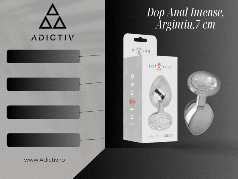 Dop Anal Intense cu Bijuterie Diamant, Metal Body-Safe, Argintiu, 7 cm, Marime S – Placere Glamuroasa si Eleganta [2]