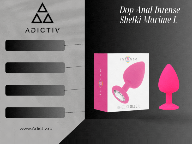 Dop Anal Intense Shelki Marime L Silicon Fucsia 9.2 cm [2]