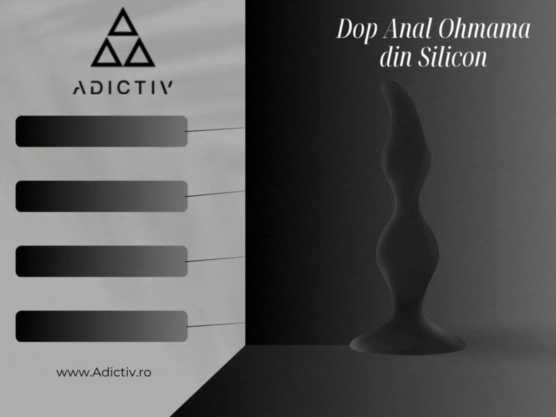 Dop Anal Ohmama din Silicon cu Ventuza Puternica – 12,5 cm, Stimulare Intensa [2]