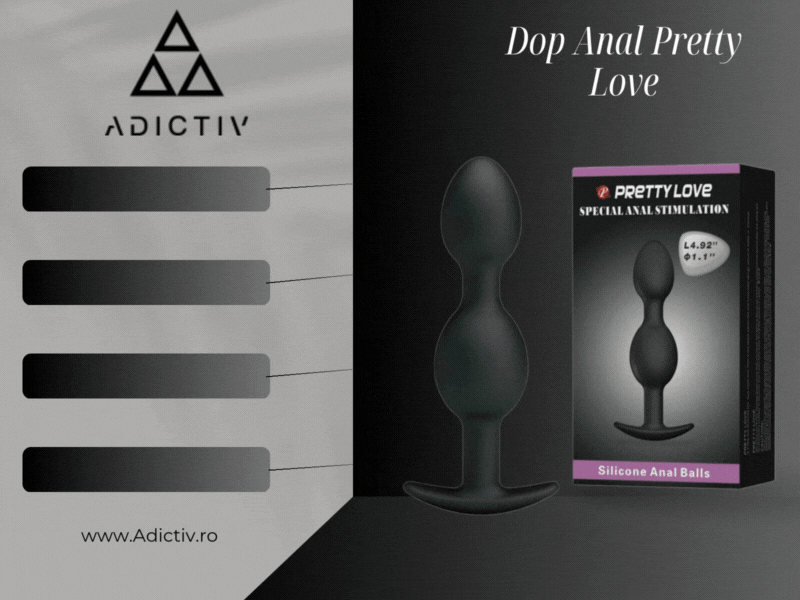Dop Anal Pretty Love Special Anal Stimulation din Silicon 12.5 cm [2]