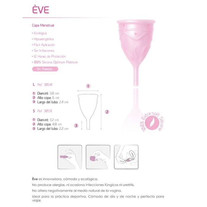 Eve Cup Femintimate – Cupa Menstruala Inovatoare, Confortabila si Ecologica, Talia S [7]