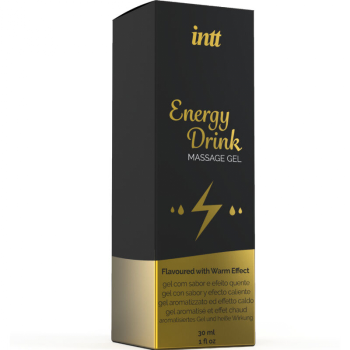 Gel de masaj Energy Drink by INTT, cu aroma de bautura energizanta si efect de incalzire, 30 ml [4]