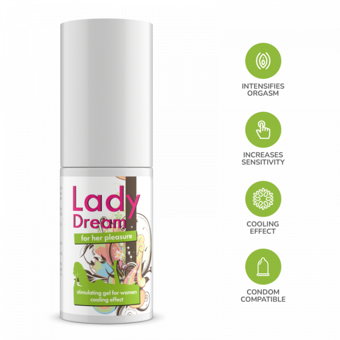 Gel Intimateline Lady Dream, 30 ml, pentru Stimulare Clitoris cu Efect Racoritor si Intensificarea Orgasmelor [3]