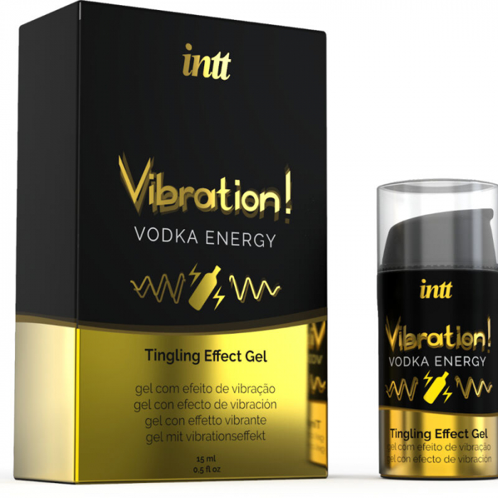 Gel stimulativ Vibration Vodka by INTT, lichid vibrat cu aroma de vodka si bautura energizanta, 15 ml [3]