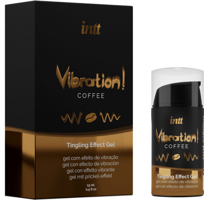 Gel stimulativ Vibration Coffee by INTT, lichid vibrat cu aroma dulce de cafea, 15 ml [3]
