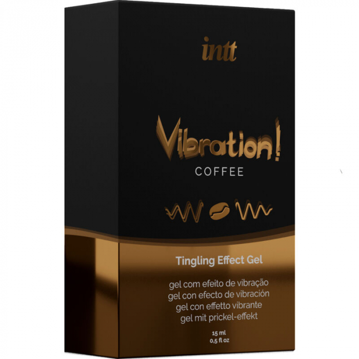 Gel stimulativ Vibration Coffee by INTT, lichid vibrat cu aroma dulce de cafea, 15 ml [4]
