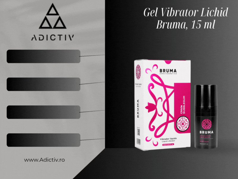 Gel Vibrator Lichid Bruma pentru Stimulare si Excitare, Aroma Bubblegum, 15 ml [2]