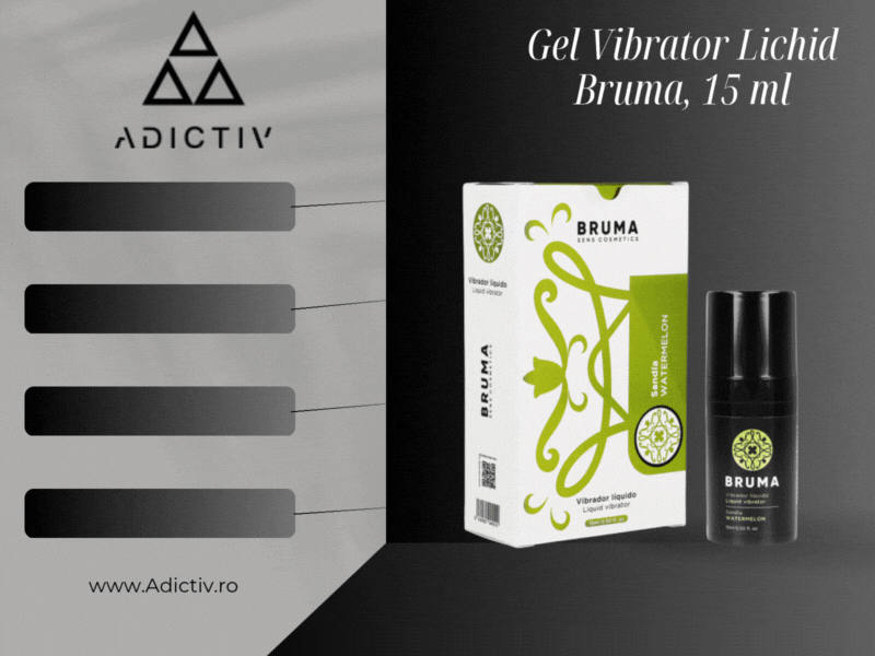 Gel Vibrator Lichid Bruma pentru Stimulare si Excitare, Aroma Pepene, 15 ml [2]