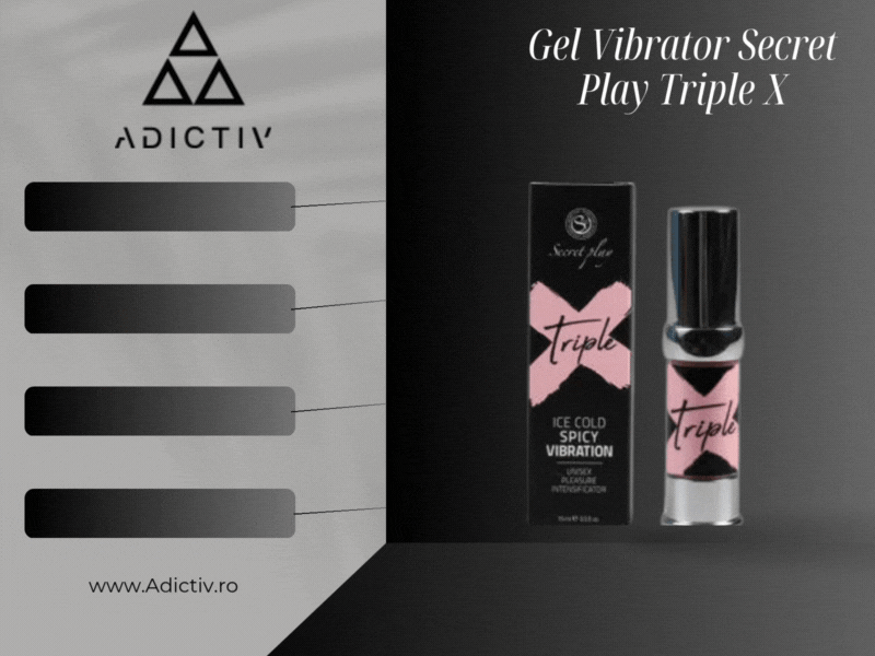 Gel Vibrator Secret Play Triple X ,Intensificator al Placerii 15 ml [2]