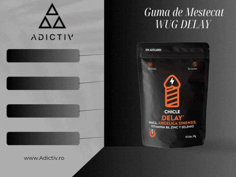 Guma de Mestecat WUG DELAY pentru intarzierea Ejacularii si Cresterea Libidoului - 10 Unitati [2]