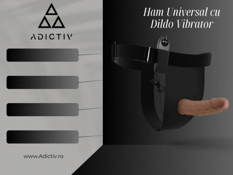 Ham Universal cu Dildo Vibrator Pretty Love – Experienta Intensa si Satisfactie Totala [2]