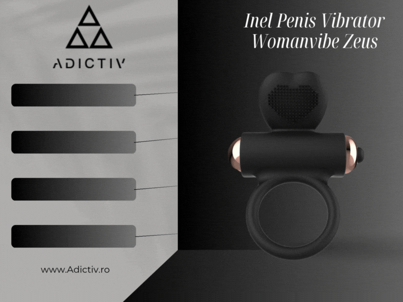 Inel Penis Vibrator Womanvibe Zeus din Silicon [2]