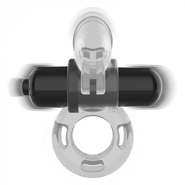 Inel Rabbit cu vibratii, Intense, din ABS, pentru stimulare clitoridiana si erectie prelungita [3]