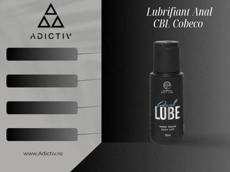 Lubrifiant Anal CBL Cobeco Water Based, Textura Densa, Compatibil cu Prezervative, 50 ml [2]