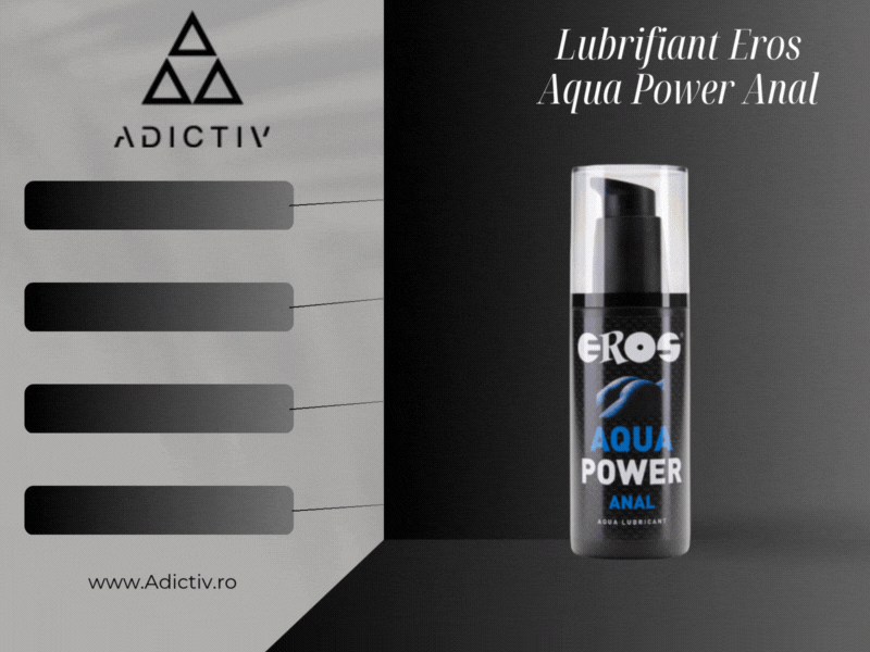 Lubrifiant Eros Aqua Power Anal pe Baza de Apa, 125 ml, Formula Densa pentru Lubrifiere Anala de Lungă Durata [2]