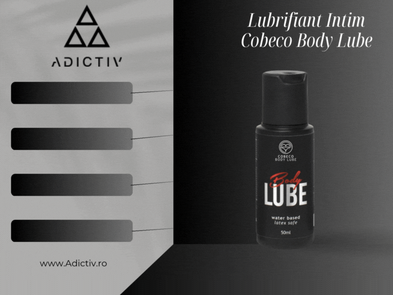 Lubrifiant Intim CBL Cobeco Body Lube pe Baza de Apa, Compatibil cu Prezervative, pentru Placere Intensa 50 ml [2]