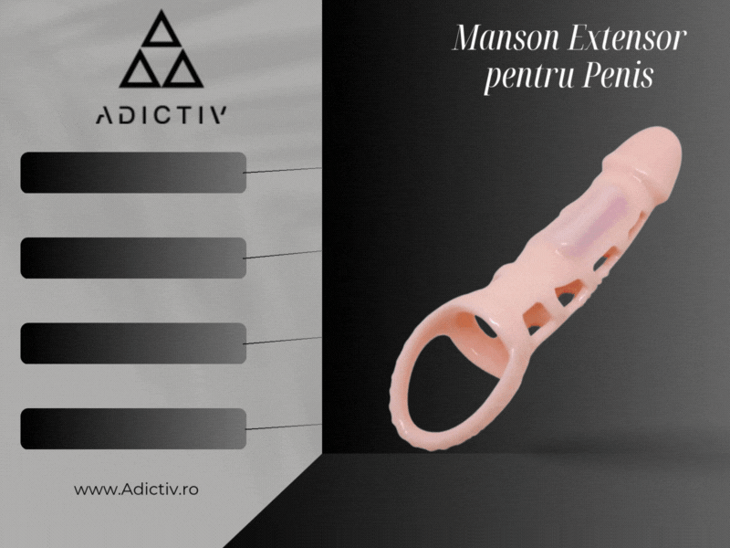 Manson Extensor pentru Penis cu Vibratie si Strap pentru Testicule - Pretty Love [2]