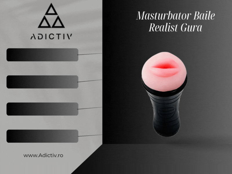 Masturbator Baile Realist Gura cu 7 Functii de Vibrații – Experienta Intensa si Realista [2]