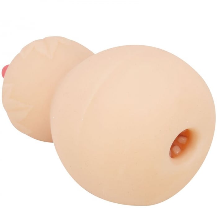 Masturbator Crazy Bull Calabash, în Forma de San, 15 cm, din TPR, Culoare Natur [7]