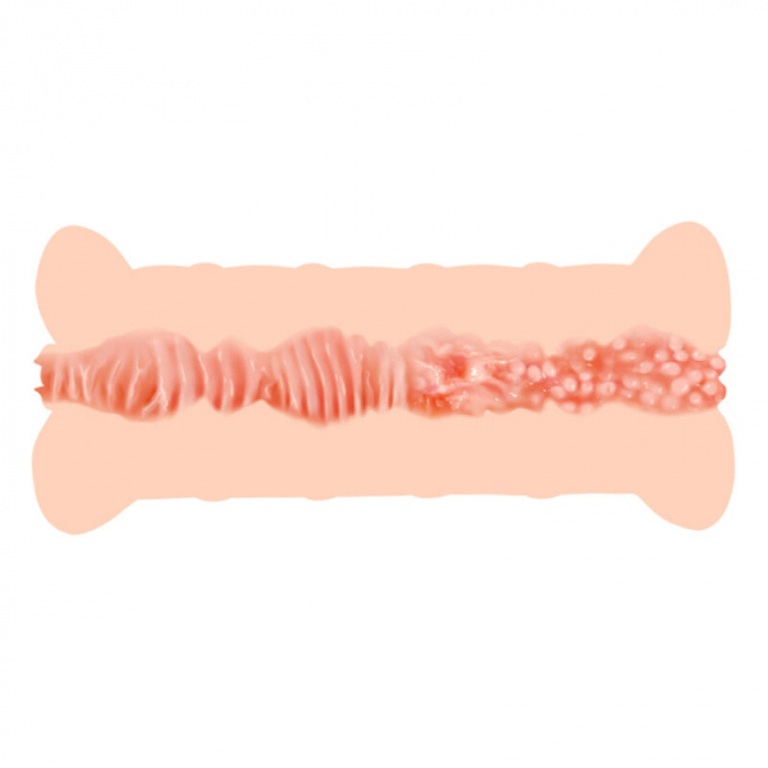 Masturbator Crazy Bull Emma Dublu Vagin Realist cu Vibratii si Material Asemanator Pielii, Stimulare Intensa [5]