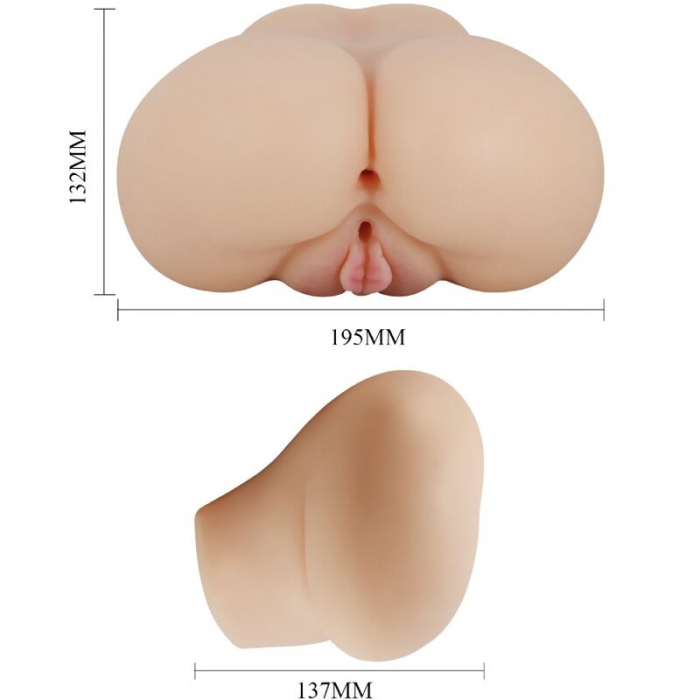 Masturbator Crazy Bull Luna, Realist, cu Vagin si Anus, Vibratii Reglabile, 1.48 kg [7]