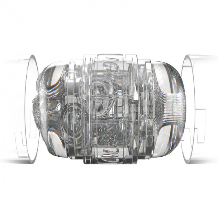 Masturbator Dublu Fleshlight Quickshot Autumn Falls, cu Vagin si Anus, Transparent [3]