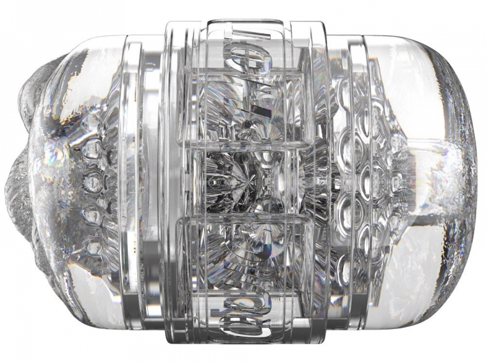 Masturbator Dublu Fleshlight Quickshot Stoya, Vagin și Anus, Transparent [9]