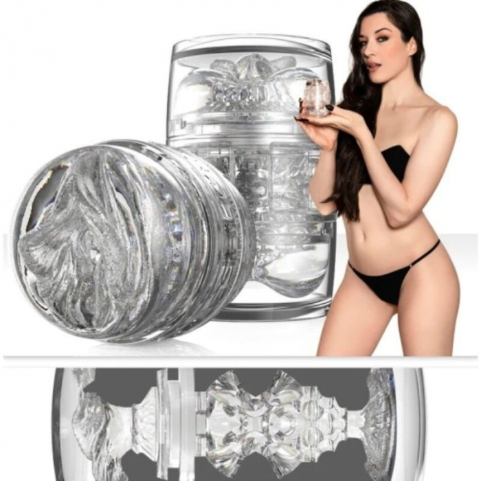 Masturbator Dublu Fleshlight Quickshot Stoya, Vagin și Anus, Transparent [3]